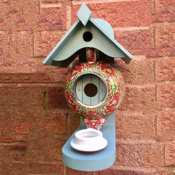 William Morris Teapot Bird House