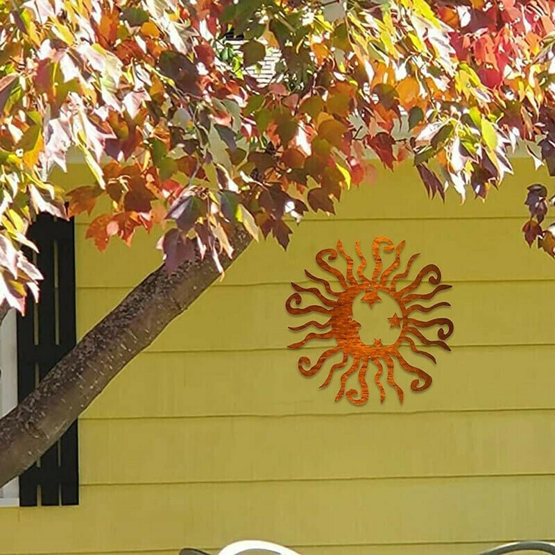 Wacky Solar Moon Metal Wall Art