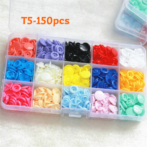 DIY CRAFTING COLORFUL SNAP BUTTONS KIT