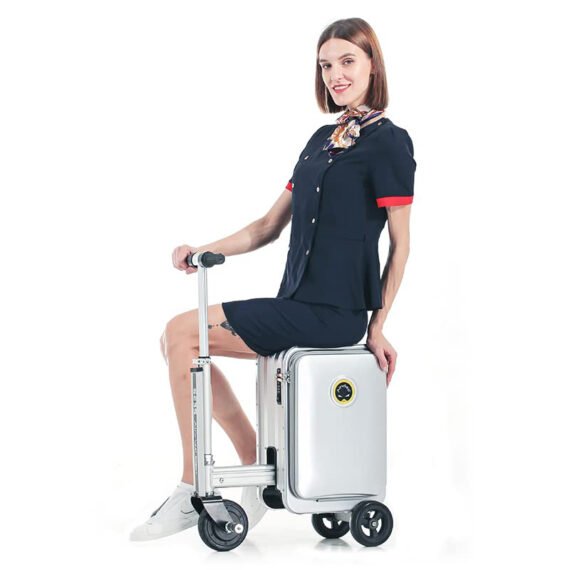 ⚡Clearance Price € 5,98💓Smart Rideable Luggage Travel Electric Luggage Scooter