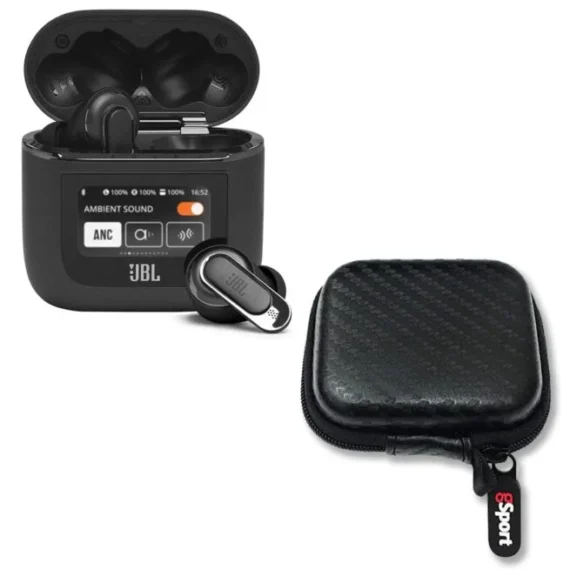 JBL Tour Pro 2 (Black) – True Wireless Noise Cancelling Earbuds. Small