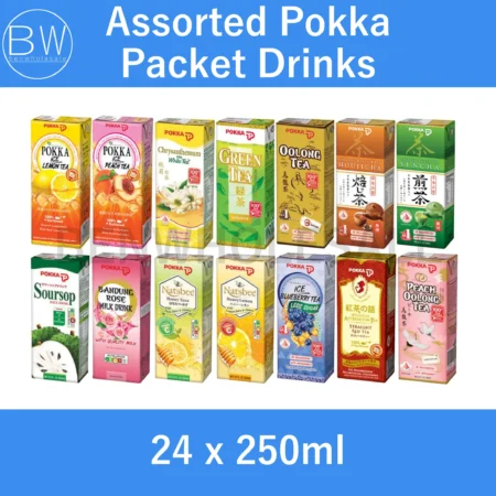 24 x 250ml，🧃Assorted Pokka Packet Drinks【Carton Bundle】(Green Tea/ Lemon Tea/ Oolong Tea/ Peach Tea/ Houjicha/ Chrysanthemum)，🛒Clearance Price RM8.85👇