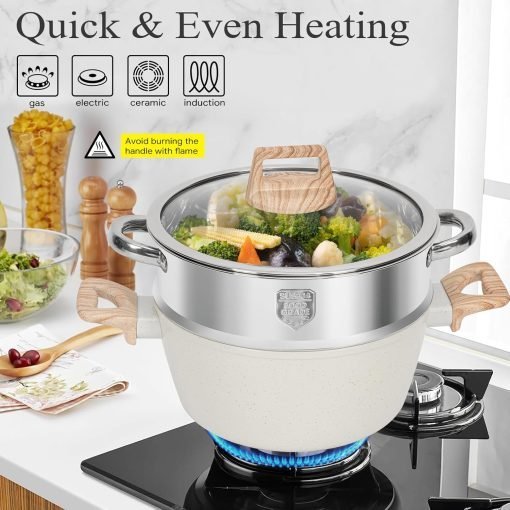 【One Day Only】17 Pcs Pots and Pans Set Non Stick Kitchen Cookware Sets