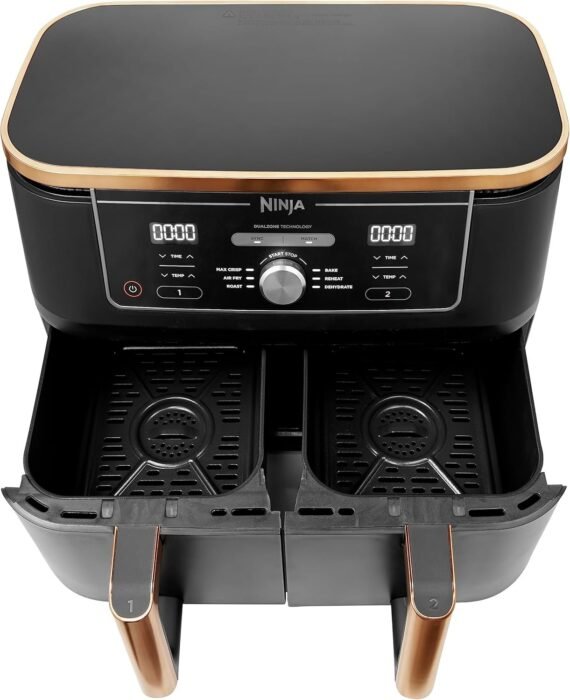 Big Sale-Foodi Dual Zone Digital Air Fryer. 2 Drawers. 7.6L. 4-in-1