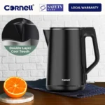 Cornell 1.5L Cool Touch Double Wall Cordless Kettle with full inner Stainless Steel CJKE150SSB