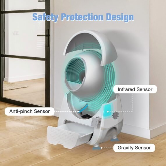 CATLINK Self Cleaning Cat Litter Box, Automatic Cat Litter Box, Double Odor Removal, Cat Litter Box for Cats from 3.5 pounds to 22 pounds